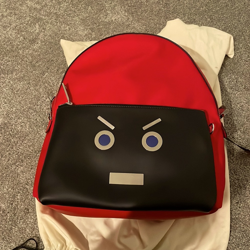 FENDI face Backpack, barely worn, Like New! Come with dust bag.